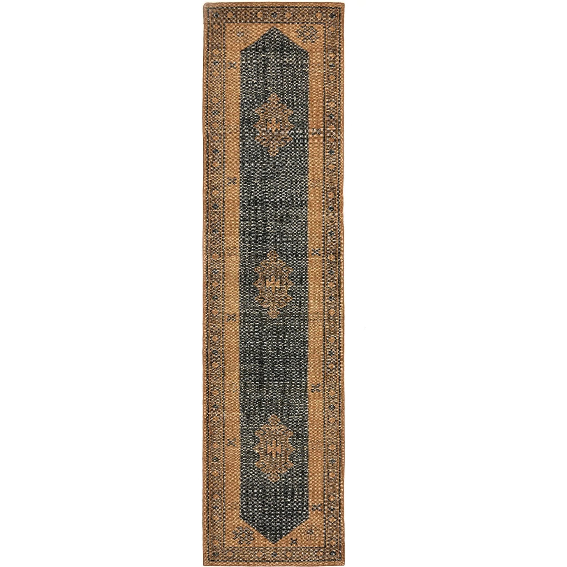 Samsa Hand Knotted Rug by Four Hands in samsa navy. Made from 60% cotton, 40% wool in a unique style.