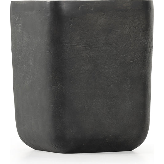 Basil Outdoor Square Drink Table by Four Hands. Made from aluminum in a transitional style.