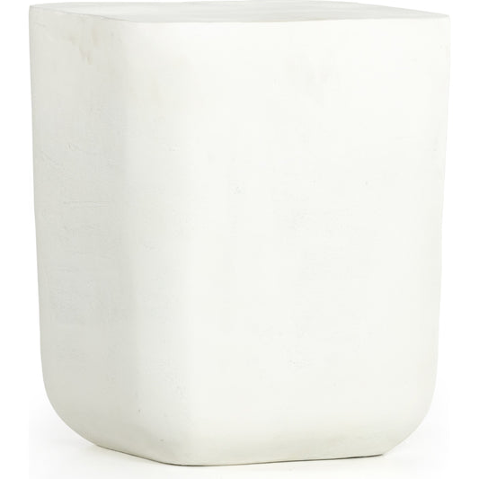 Basil Outdoor Square Drink Table by Four Hands. Made from aluminum in a transitional style.