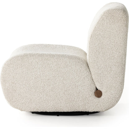 Siedell Chair by Four Hands in sheldon ivory, rustic grey and sheldon ivory. Made from 95% polyester, 5% cotton, solid oak, 100% polypropylene in a modern style.