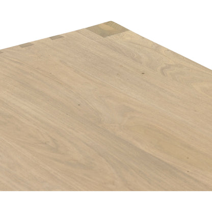 Isador Dining Table by Four Hands. Made from solid poplar in a modern style.