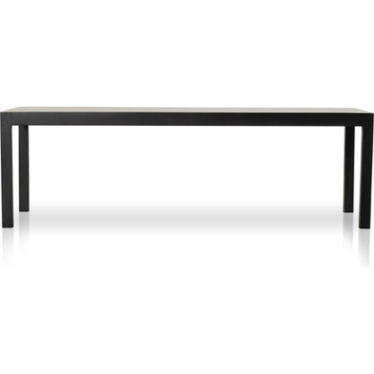 Isador Dining Table by Four Hands. Made from solid poplar in a modern style.