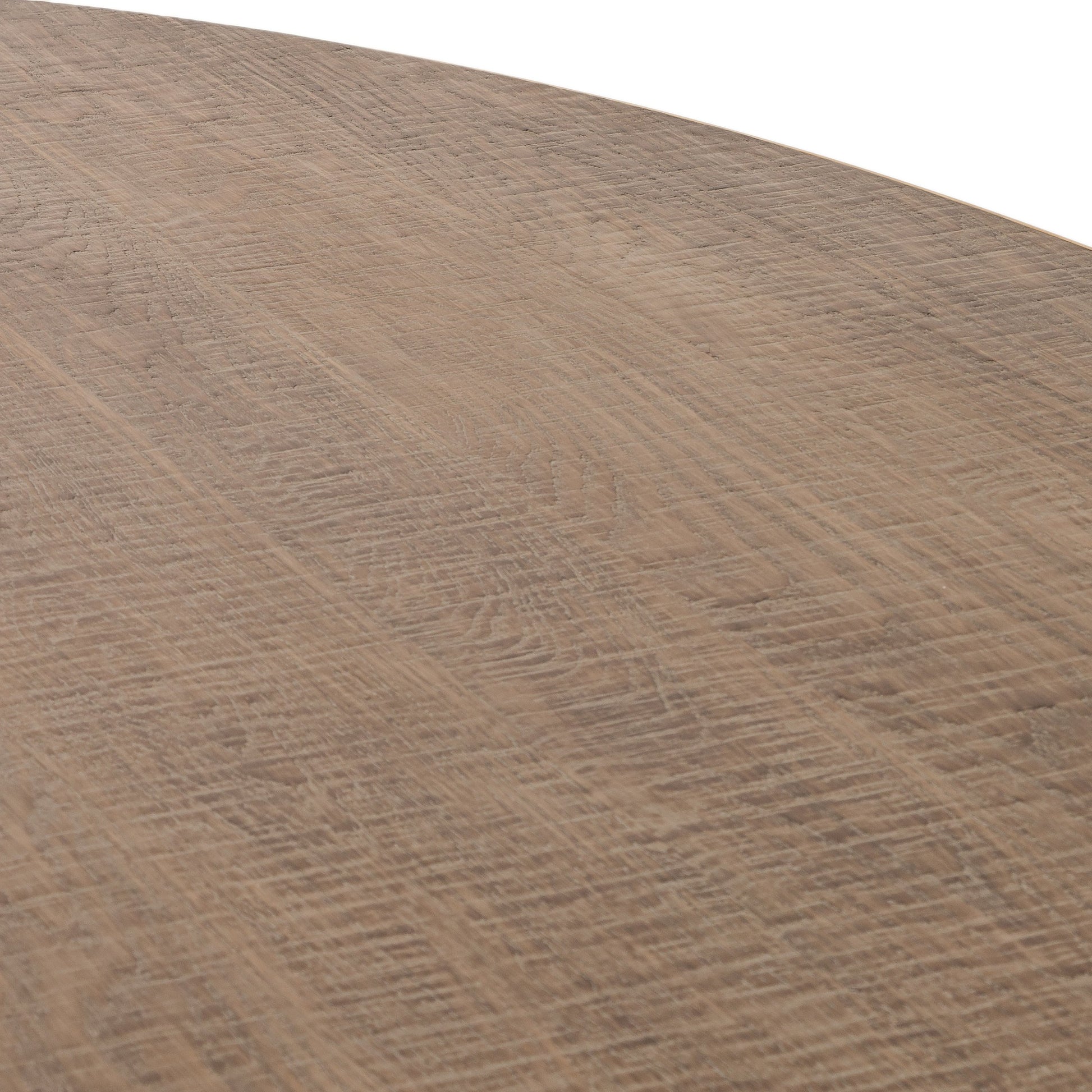 Evans Oval Dining Table by Four Hands in reclaimed burnt oak, vessel grey, polished brass. Made from solid reclaimed oak, iron, stainless steel in a modern style.