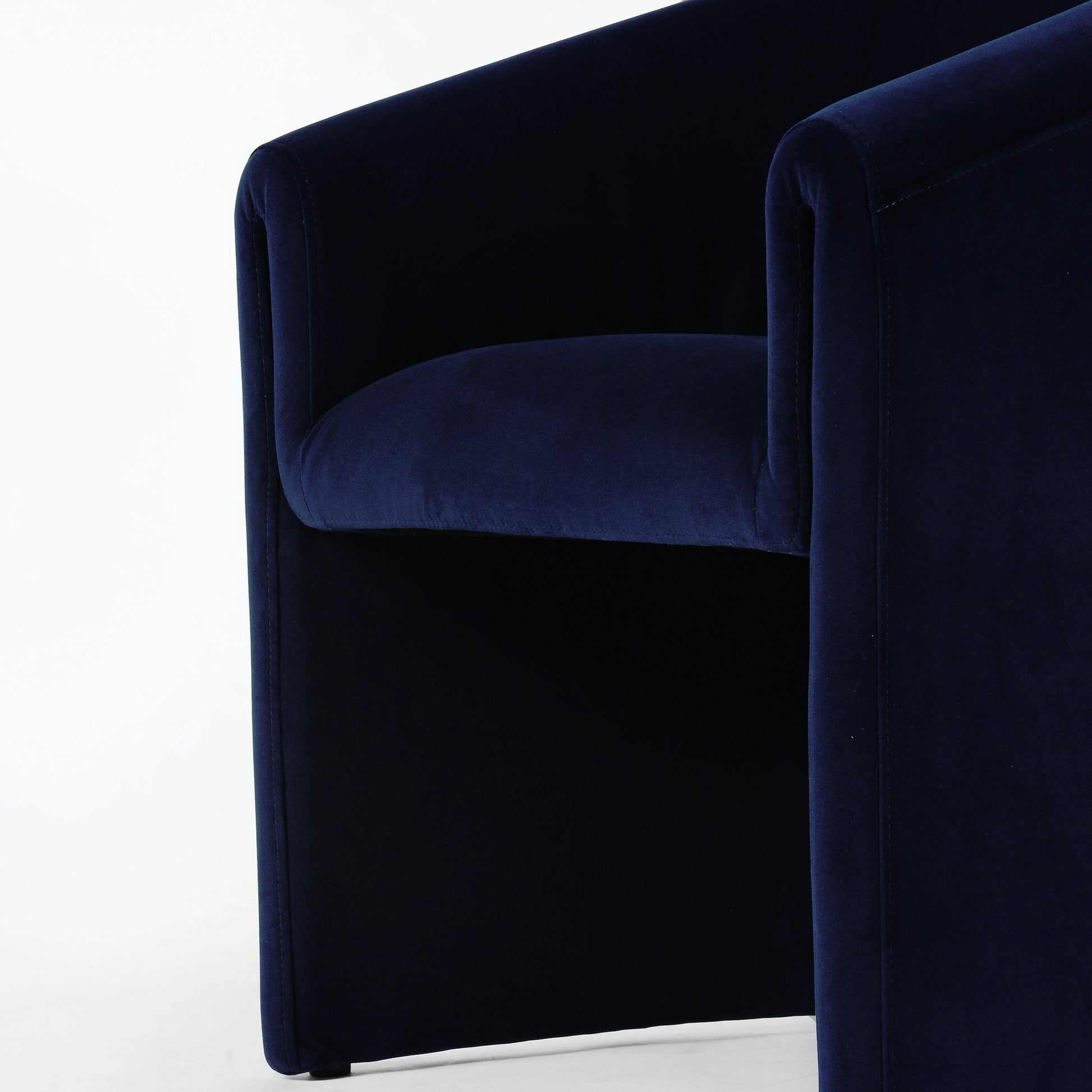 Elmore Dining Chair by Four Hands in portland cream. Made from 100% polyester, 90% polyurethane foam, 10% fiber in a modern style.