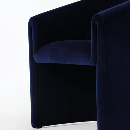 Elmore Dining Chair by Four Hands in portland cream. Made from 100% polyester, 90% polyurethane foam, 10% fiber in a modern style.