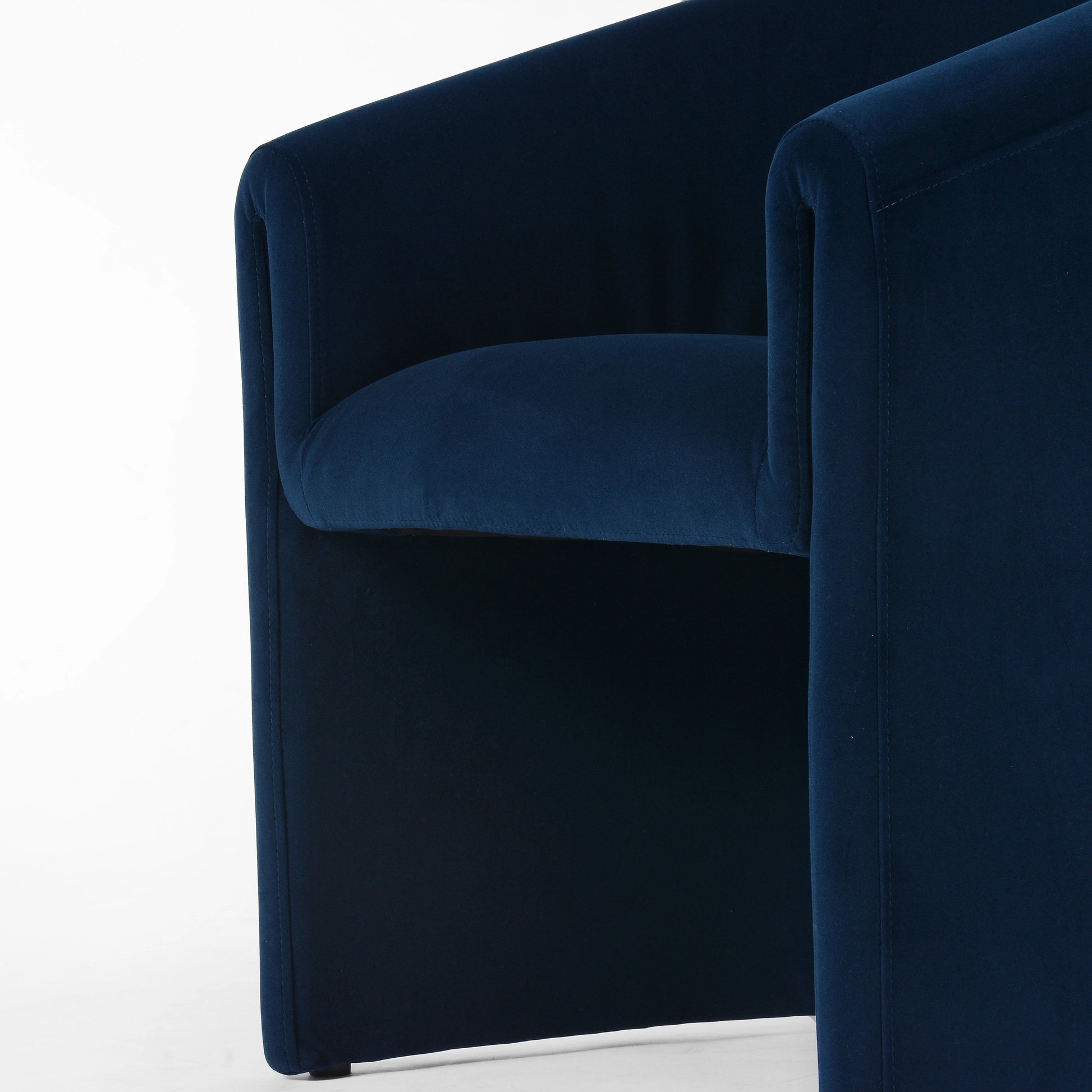 Elmore Dining Chair by Four Hands in portland cream. Made from 100% polyester, 90% polyurethane foam, 10% fiber in a modern style.