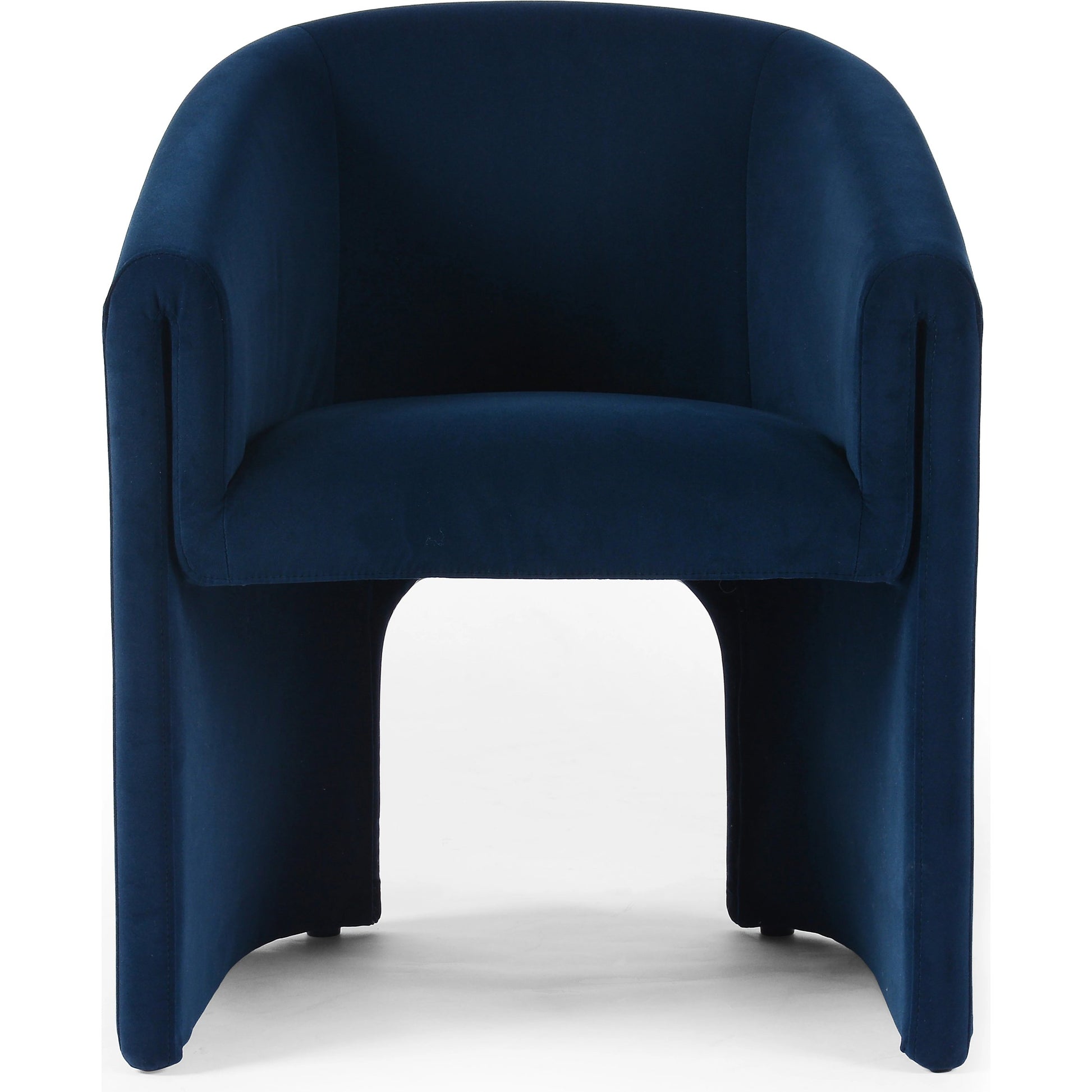 Elmore Dining Chair by Four Hands in portland cream. Made from 100% polyester, 90% polyurethane foam, 10% fiber in a modern style.