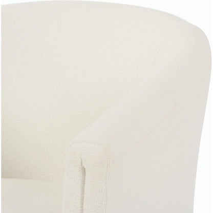 Elmore Dining Chair by Four Hands in portland cream. Made from 100% polyester, 90% polyurethane foam, 10% fiber in a modern style.