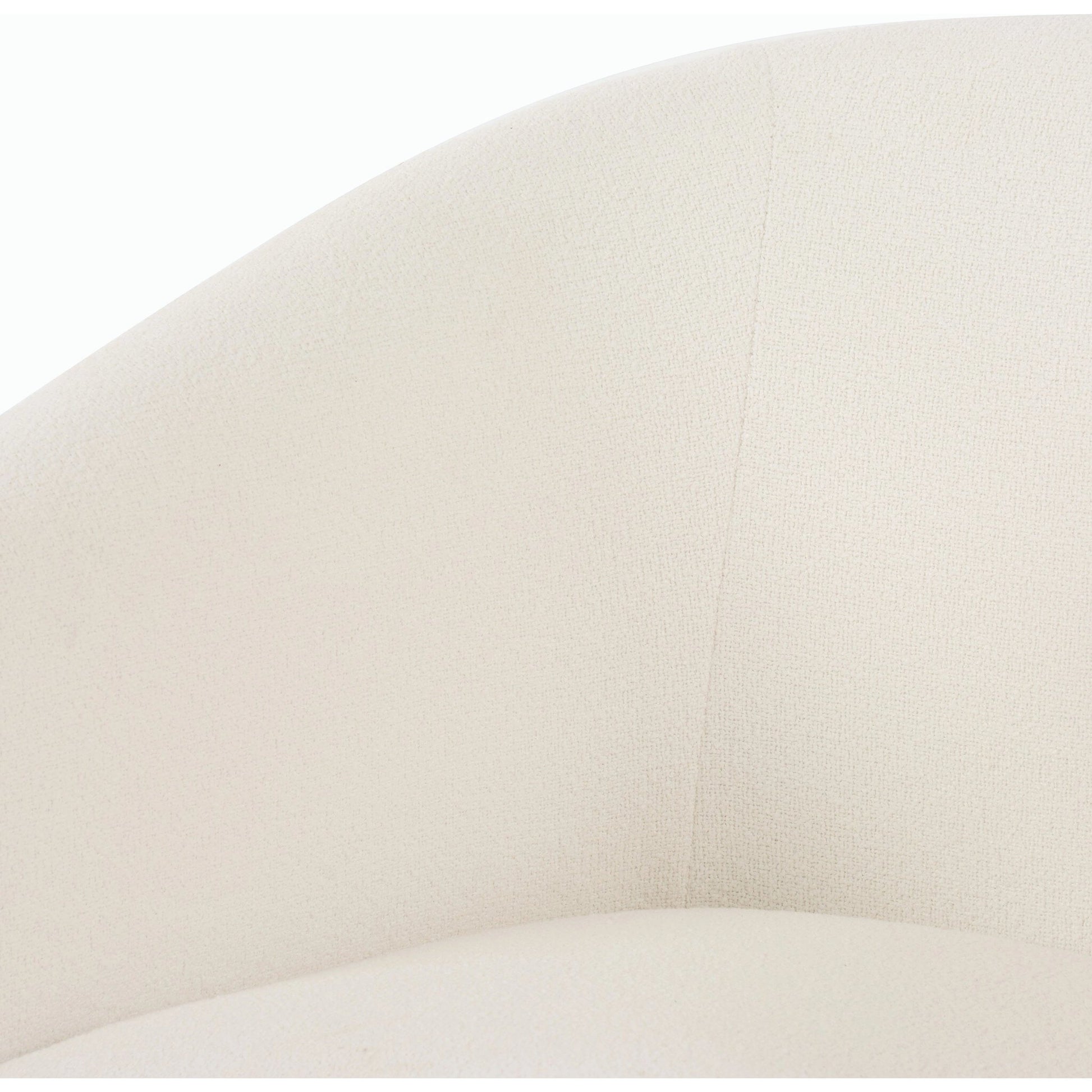 Elmore Dining Chair by Four Hands in portland cream. Made from 100% polyester, 90% polyurethane foam, 10% fiber in a modern style.