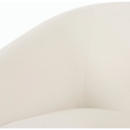 Elmore Dining Chair by Four Hands in portland cream. Made from 100% polyester, 90% polyurethane foam, 10% fiber in a modern style.