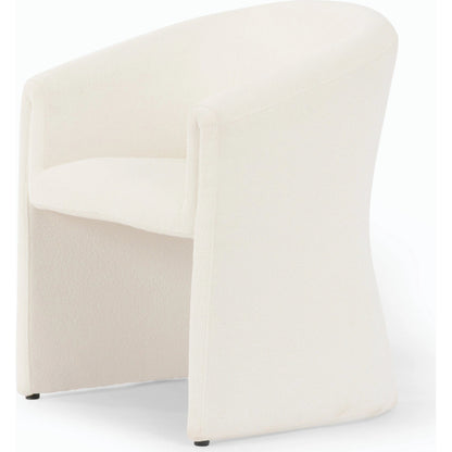 Elmore Dining Chair by Four Hands in portland cream. Made from 100% polyester, 90% polyurethane foam, 10% fiber in a modern style.
