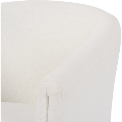 Elmore Dining Chair by Four Hands in portland cream. Made from 100% polyester, 90% polyurethane foam, 10% fiber in a modern style.