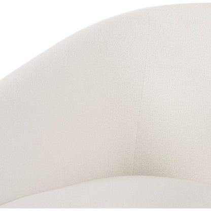 Elmore Dining Chair by Four Hands in portland cream. Made from 100% polyester, 90% polyurethane foam, 10% fiber in a modern style.