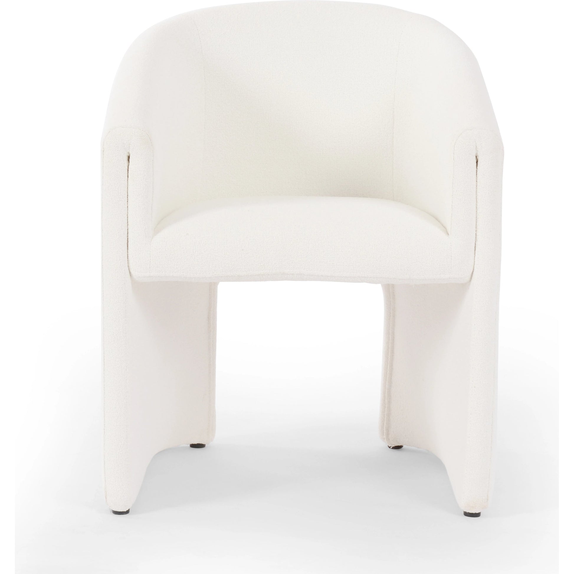 Elmore Dining Chair by Four Hands in portland cream. Made from 100% polyester, 90% polyurethane foam, 10% fiber in a modern style.