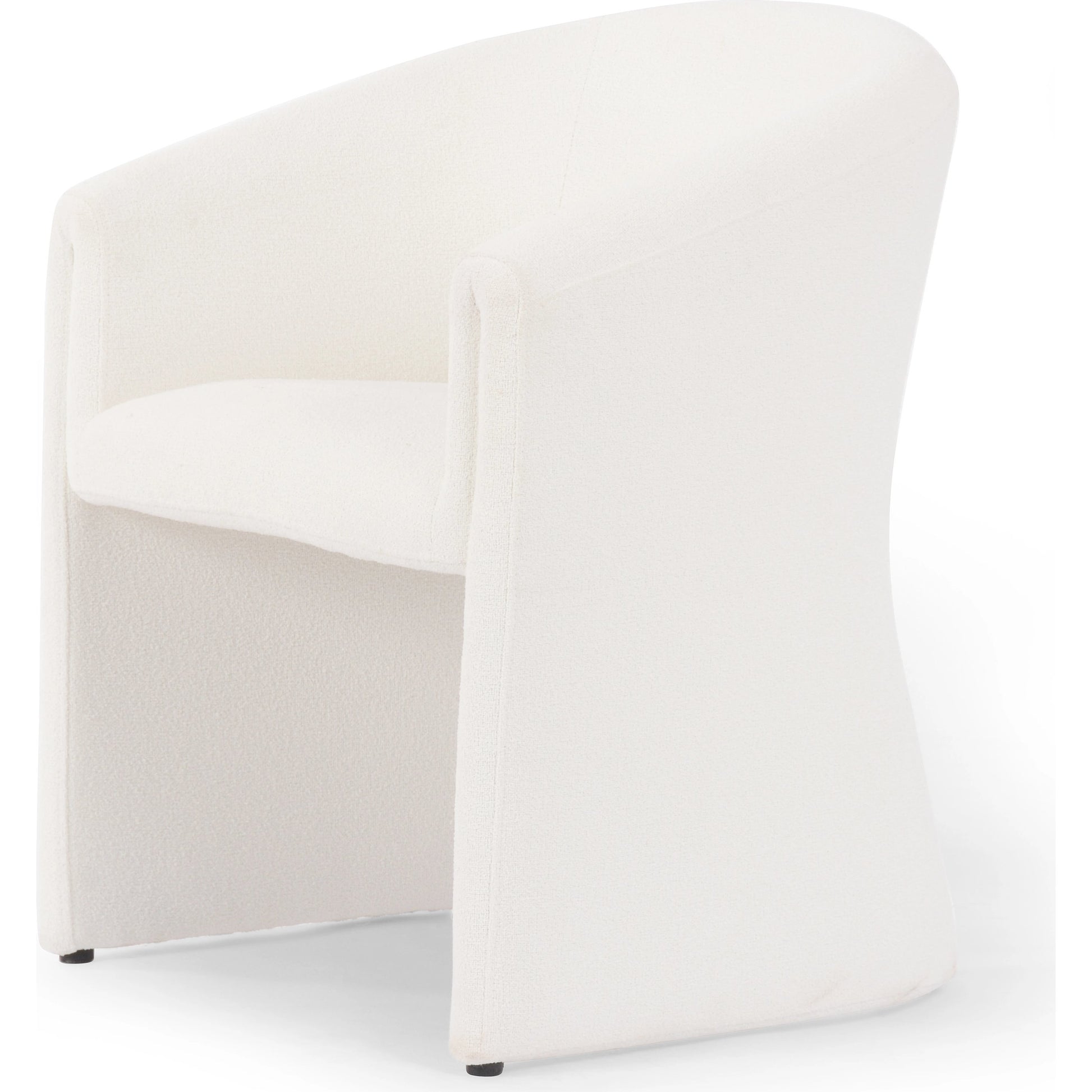 Elmore Dining Chair by Four Hands in portland cream. Made from 100% polyester, 90% polyurethane foam, 10% fiber in a modern style.