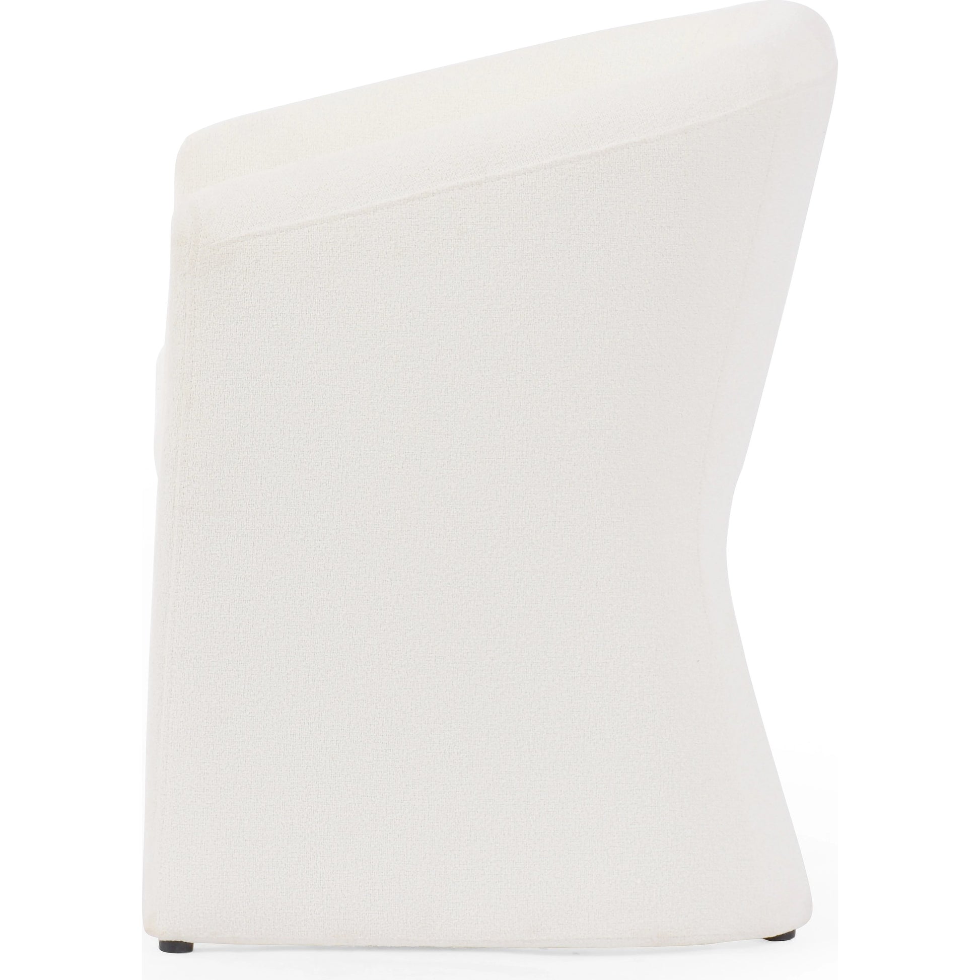 Elmore Dining Chair by Four Hands in portland cream. Made from 100% polyester, 90% polyurethane foam, 10% fiber in a modern style.