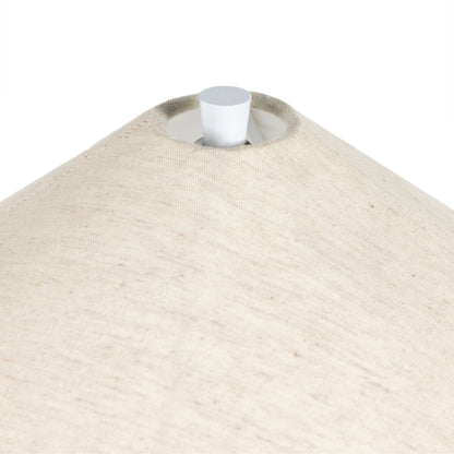 Innes Tapered Shade Table Lamp by Four Hands in matte black. Made from aluminum, 100% cotton in a modern style.