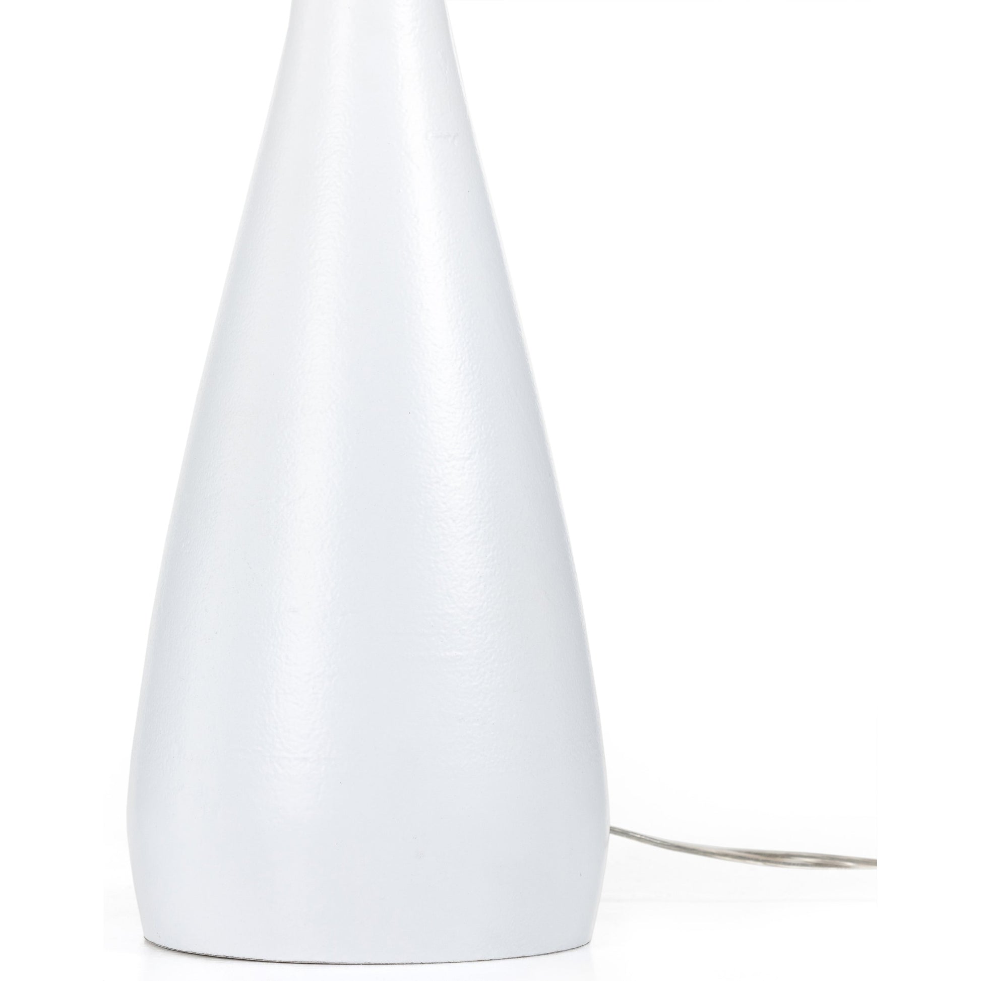 Innes Tapered Shade Table Lamp by Four Hands in matte black. Made from aluminum, 100% cotton in a modern style.