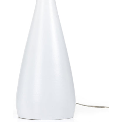 Innes Tapered Shade Table Lamp by Four Hands in matte black. Made from aluminum, 100% cotton in a modern style.