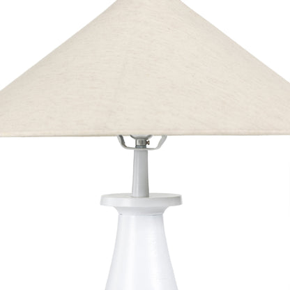 Innes Tapered Shade Table Lamp by Four Hands in matte black. Made from aluminum, 100% cotton in a modern style.