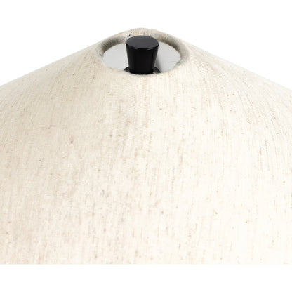 Innes Tapered Shade Table Lamp by Four Hands in matte black. Made from aluminum, 100% cotton in a modern style.