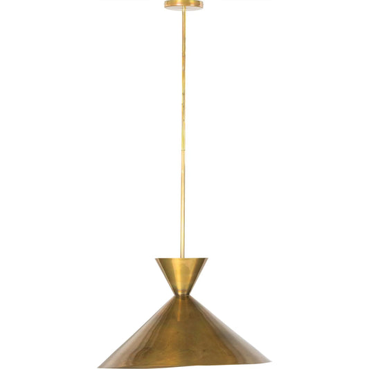 Clement Large Pendant by Four Hands in burnt brass. Made from brass in a modern style.