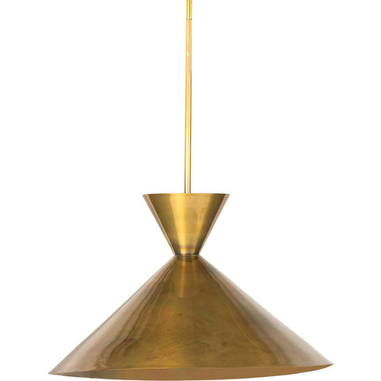 Clement Large Pendant by Four Hands in burnt brass. Made from brass in a modern style.