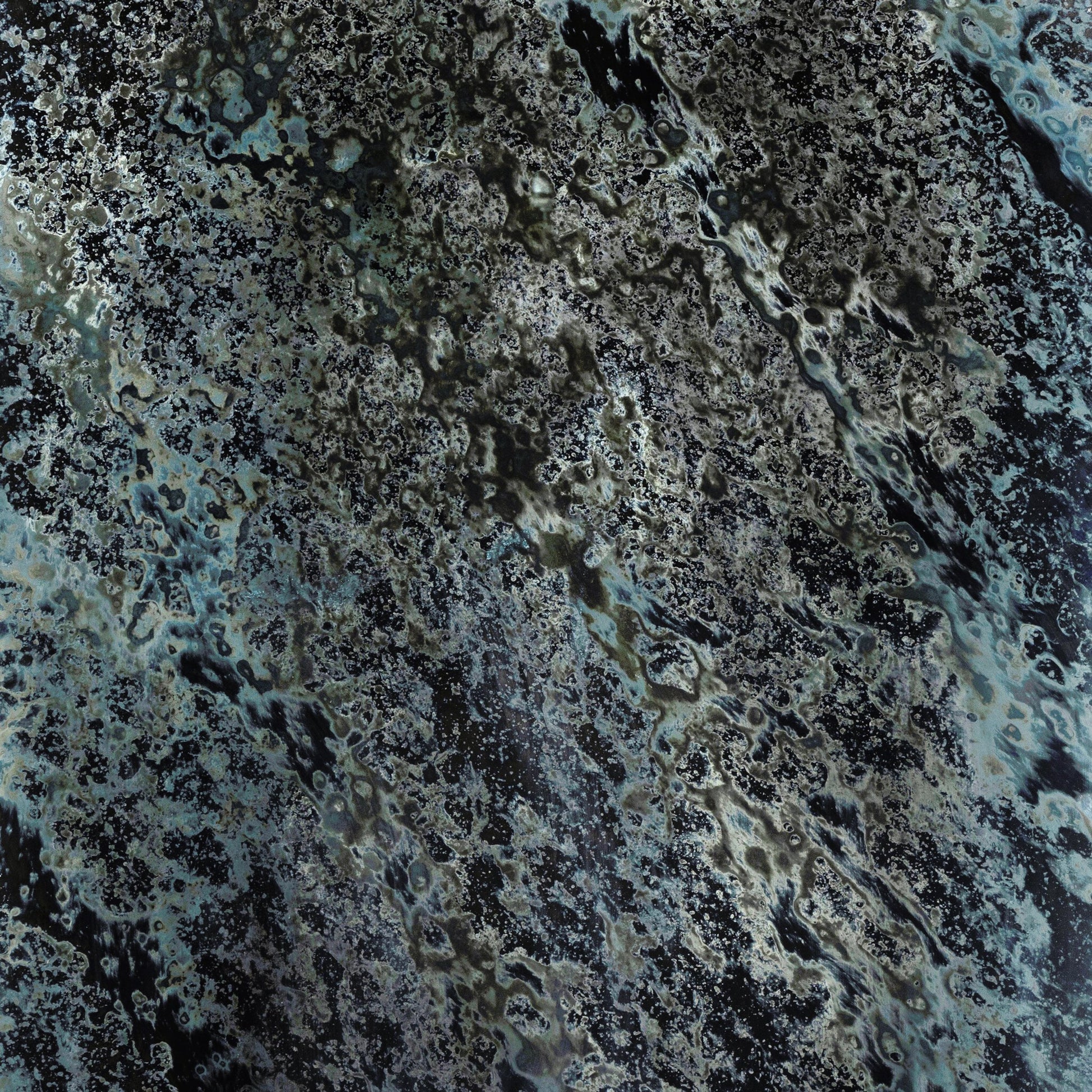 Acid Wash Mirror by Four Hands in matte black. Made from iron, mirror in a transitional style.