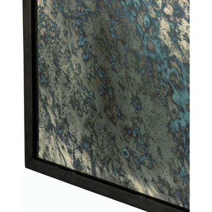 Acid Wash Mirror by Four Hands in matte black. Made from iron, mirror in a transitional style.