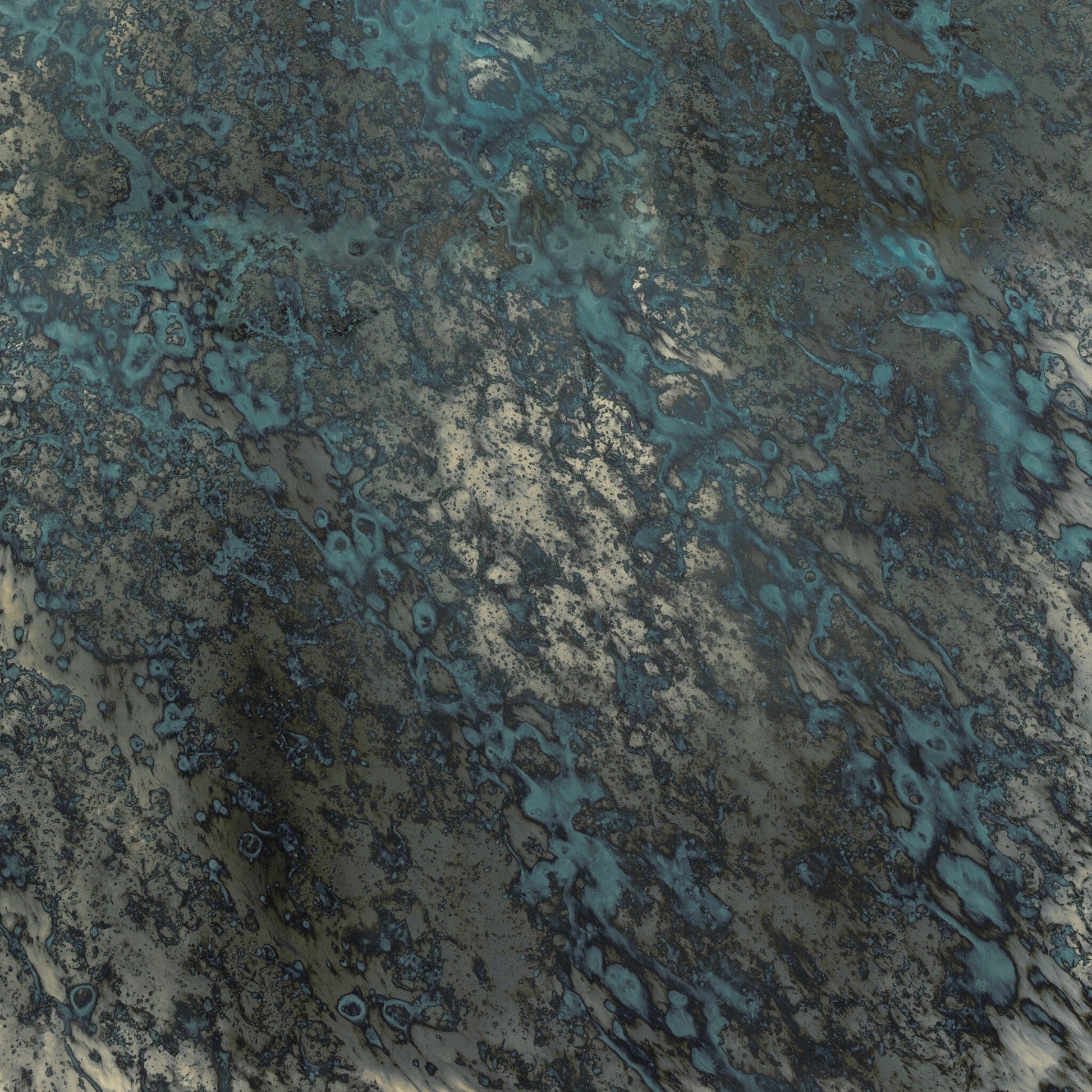 Acid Wash Mirror by Four Hands in matte black. Made from iron, mirror in a transitional style.