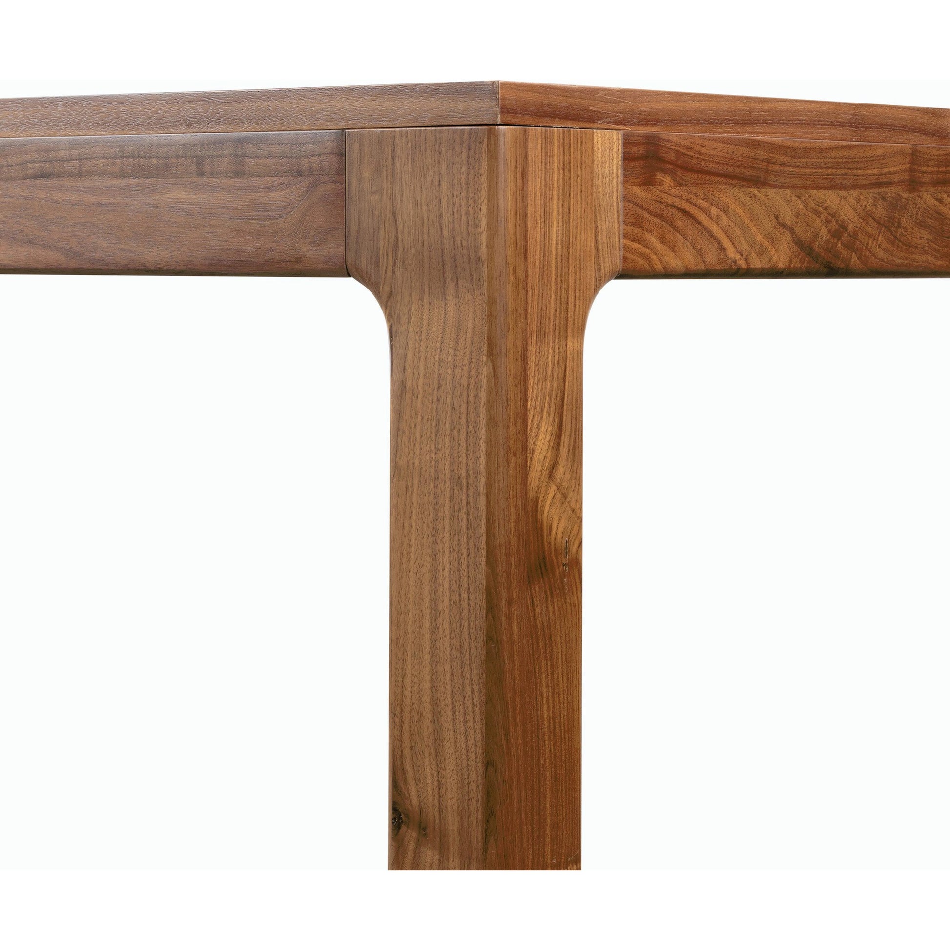 Arturo Dining Table by Four Hands in natural walnut. Made from walnut veneer, solid walnut in a modern style.