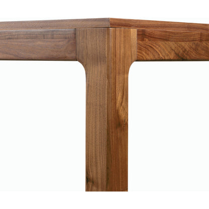 Arturo Dining Table by Four Hands in natural walnut. Made from walnut veneer, solid walnut in a modern style.