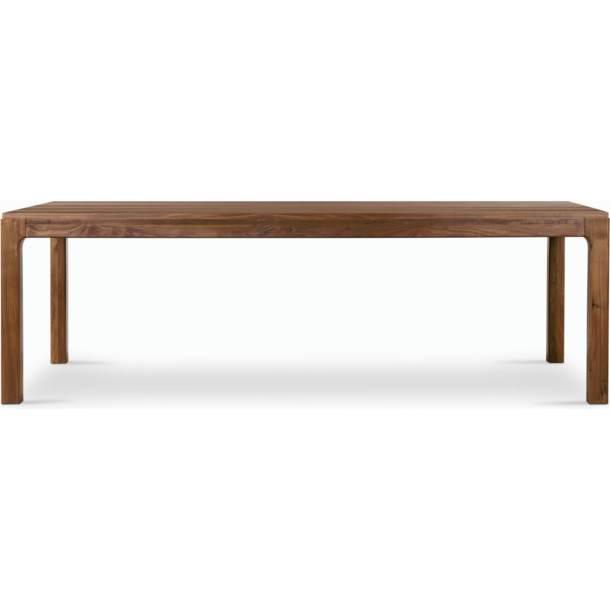 Arturo Dining Table by Four Hands in natural walnut. Made from walnut veneer, solid walnut in a modern style.