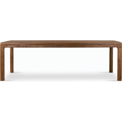 Arturo Dining Table by Four Hands in natural walnut. Made from walnut veneer, solid walnut in a modern style.