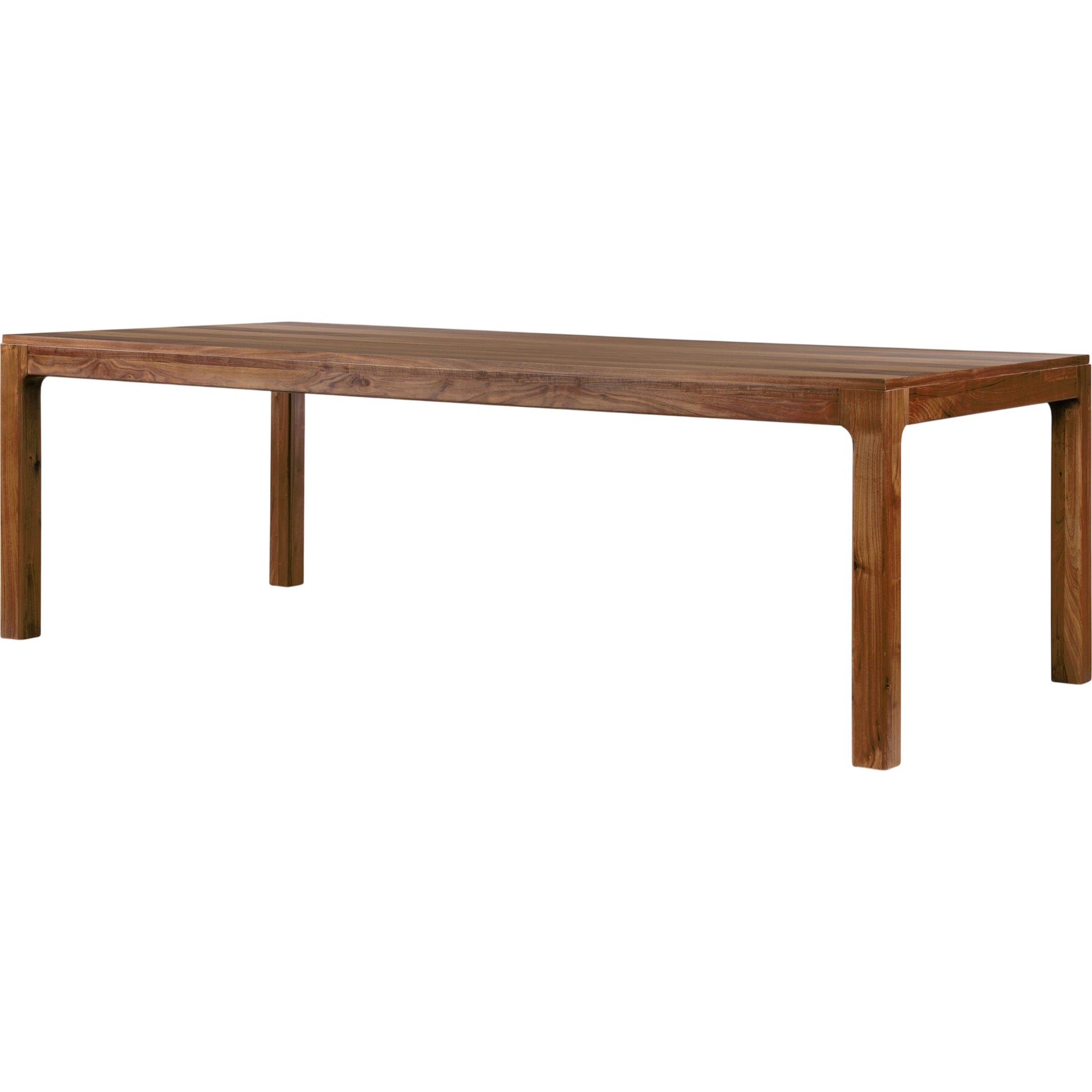 Arturo Dining Table by Four Hands in natural walnut. Made from walnut veneer, solid walnut in a modern style.