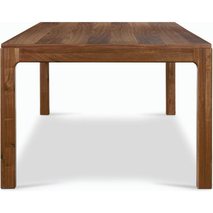 Arturo Dining Table by Four Hands in natural walnut. Made from walnut veneer, solid walnut in a modern style.