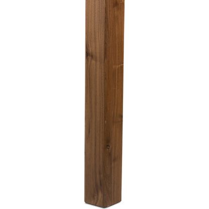 Arturo Dining Table by Four Hands in natural walnut. Made from walnut veneer, solid walnut in a modern style.