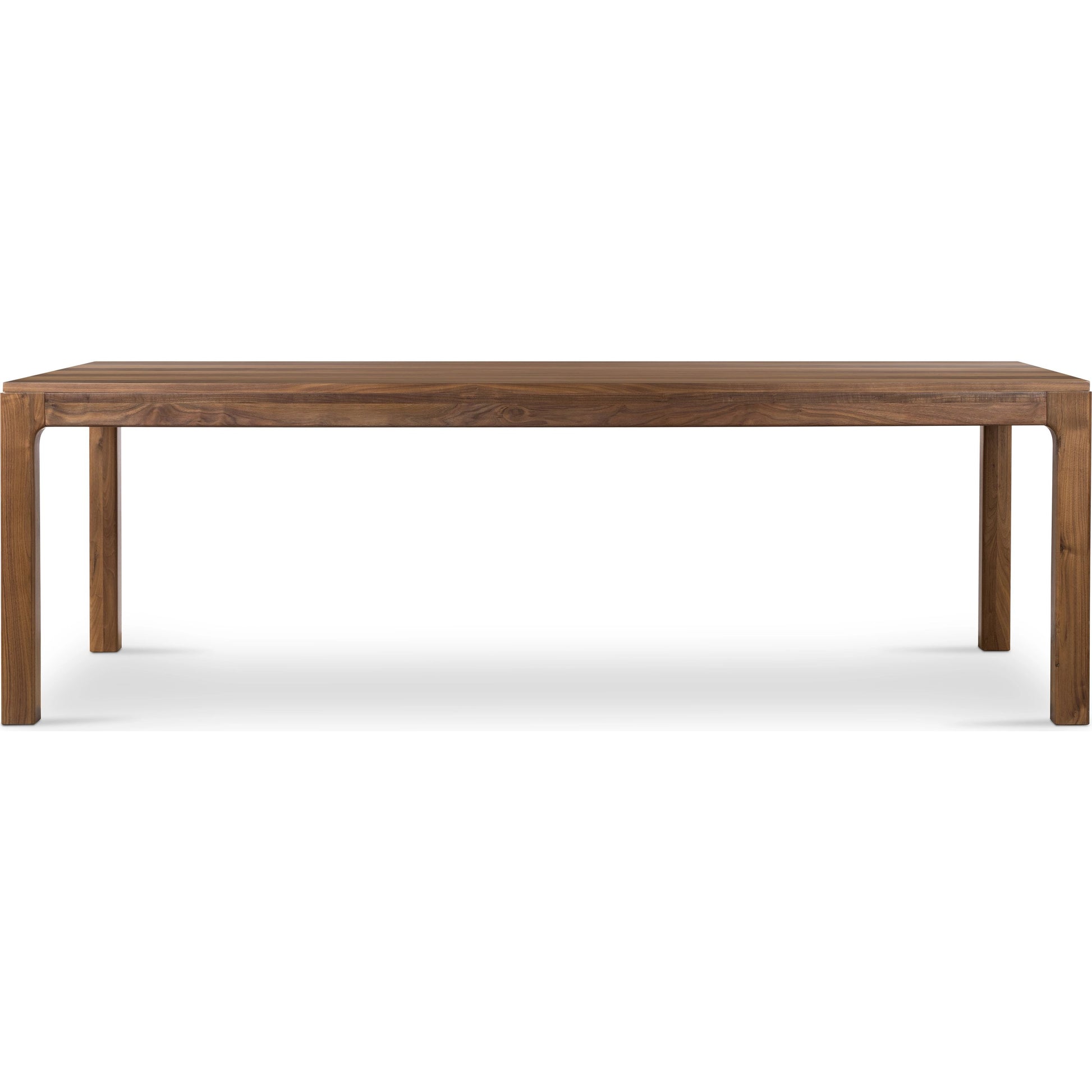 Arturo Dining Table by Four Hands in natural walnut. Made from walnut veneer, solid walnut in a modern style.