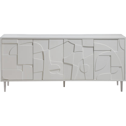 Bardo Media Console by Artistica Home in matte white. Made from unique in a modern style.