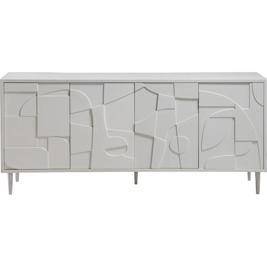 Bardo Media Console by Artistica Home in matte white. Made from unique in a modern style.