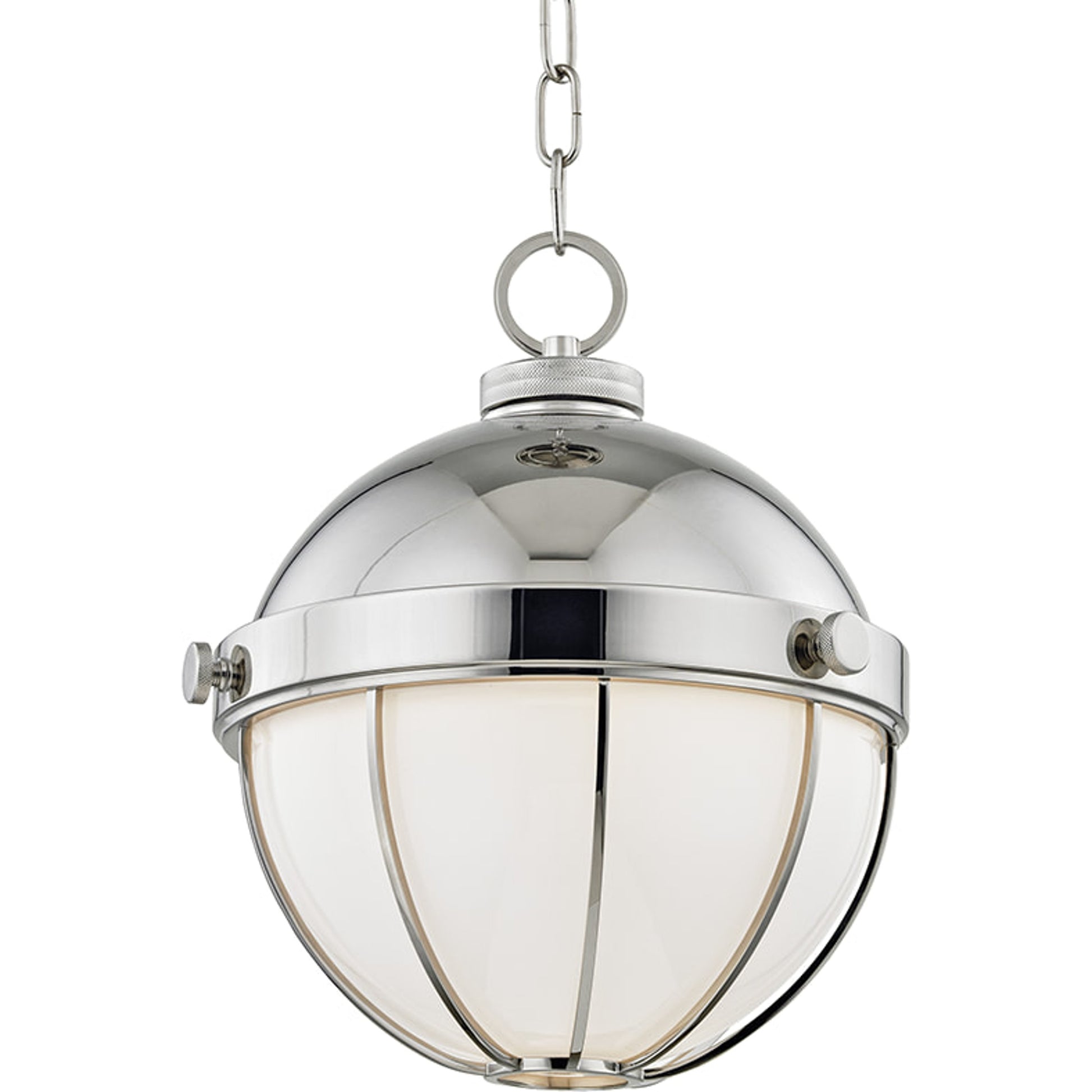 Sumner Pendant by Hudson Valley in old bronze. Made from brass in a modern style.