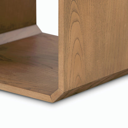 Caspian Nightstand by Four Hands. Made from ash veneer, resawn, iron in a eclectic & global style.