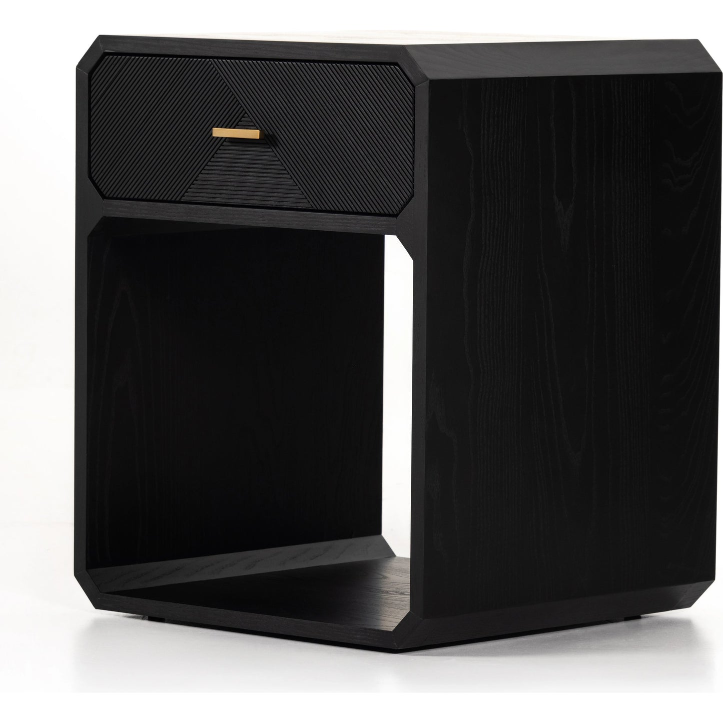 004 SI-1977183 | Additional Silo | Caspian Nightstand by Four Hands. Made from ash veneer, resawn, iron in a eclectic & global style.