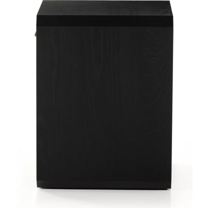 Caspian Nightstand by Four Hands. Made from ash veneer, resawn, iron in a eclectic & global style.