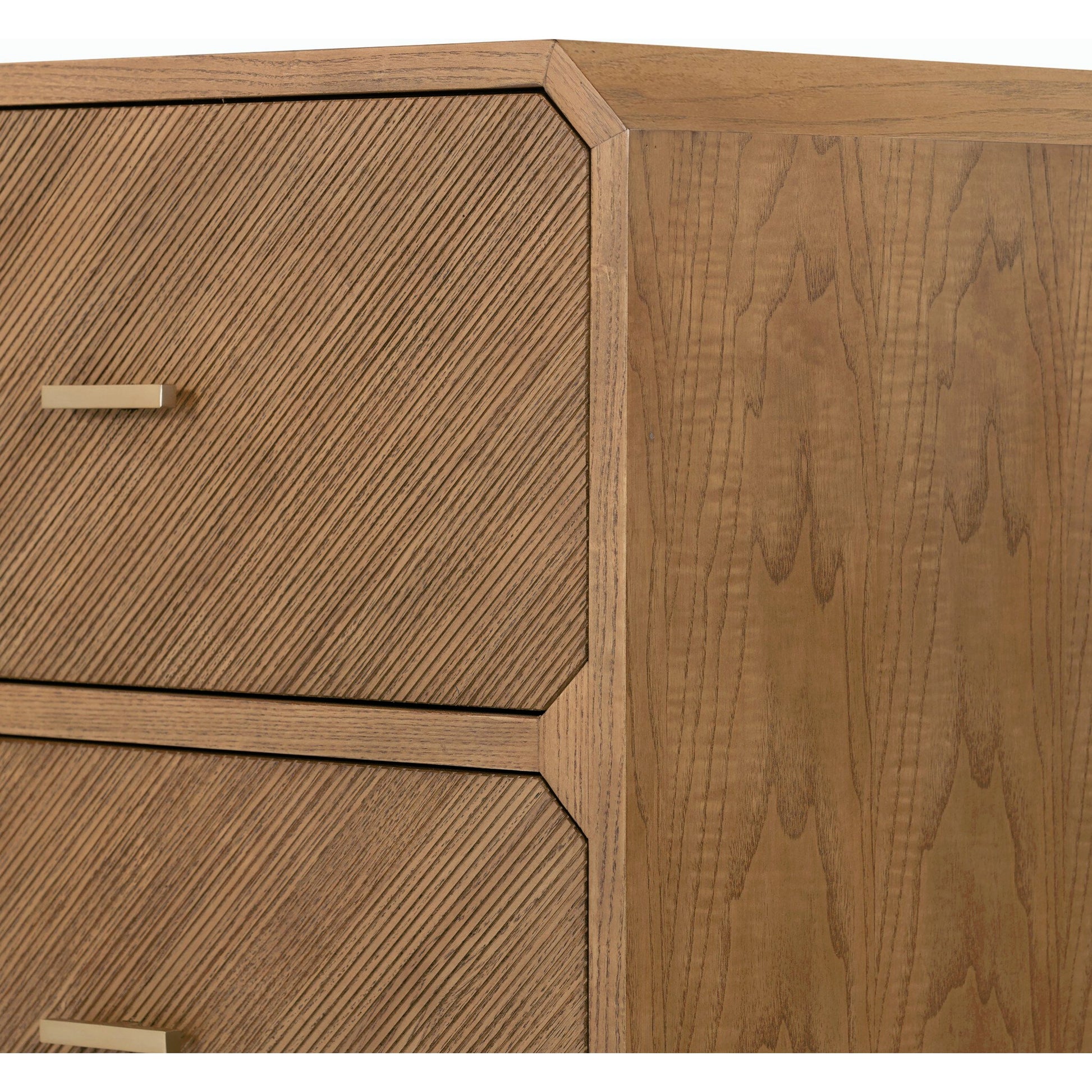 Caspian 6 Drawer Dresser by Four Hands. Made from ash veneer, resawn, iron in a eclectic & global style.