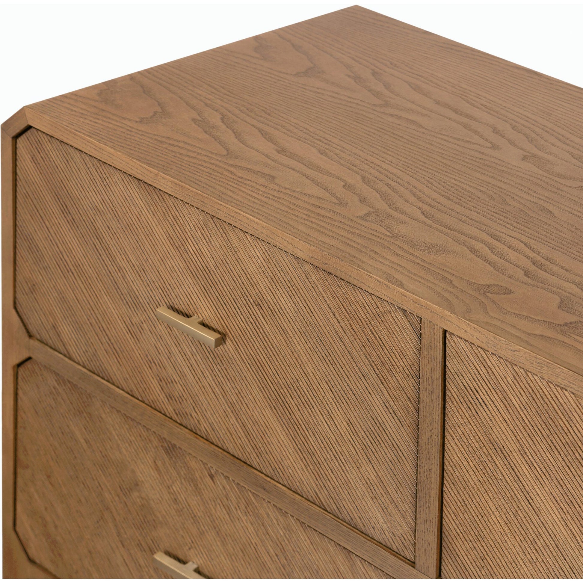 Caspian 6 Drawer Dresser by Four Hands. Made from ash veneer, resawn, iron in a eclectic & global style.