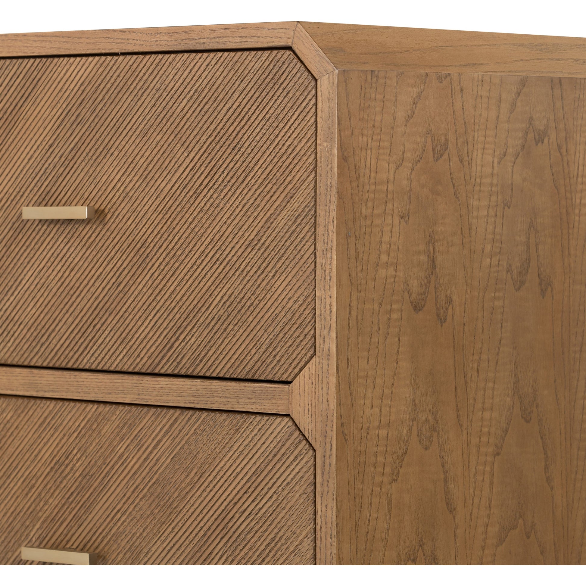 Caspian 6 Drawer Dresser by Four Hands. Made from ash veneer, resawn, iron in a eclectic & global style.