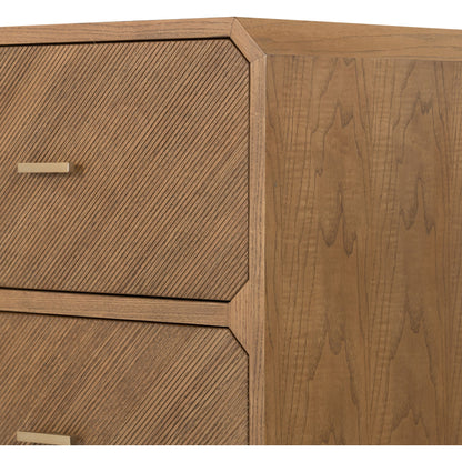 Caspian 6 Drawer Dresser by Four Hands. Made from ash veneer, resawn, iron in a eclectic & global style.