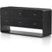 Caspian 6 Drawer Dresser by Four Hands. Made from ash veneer, resawn, iron in a eclectic & global style.
