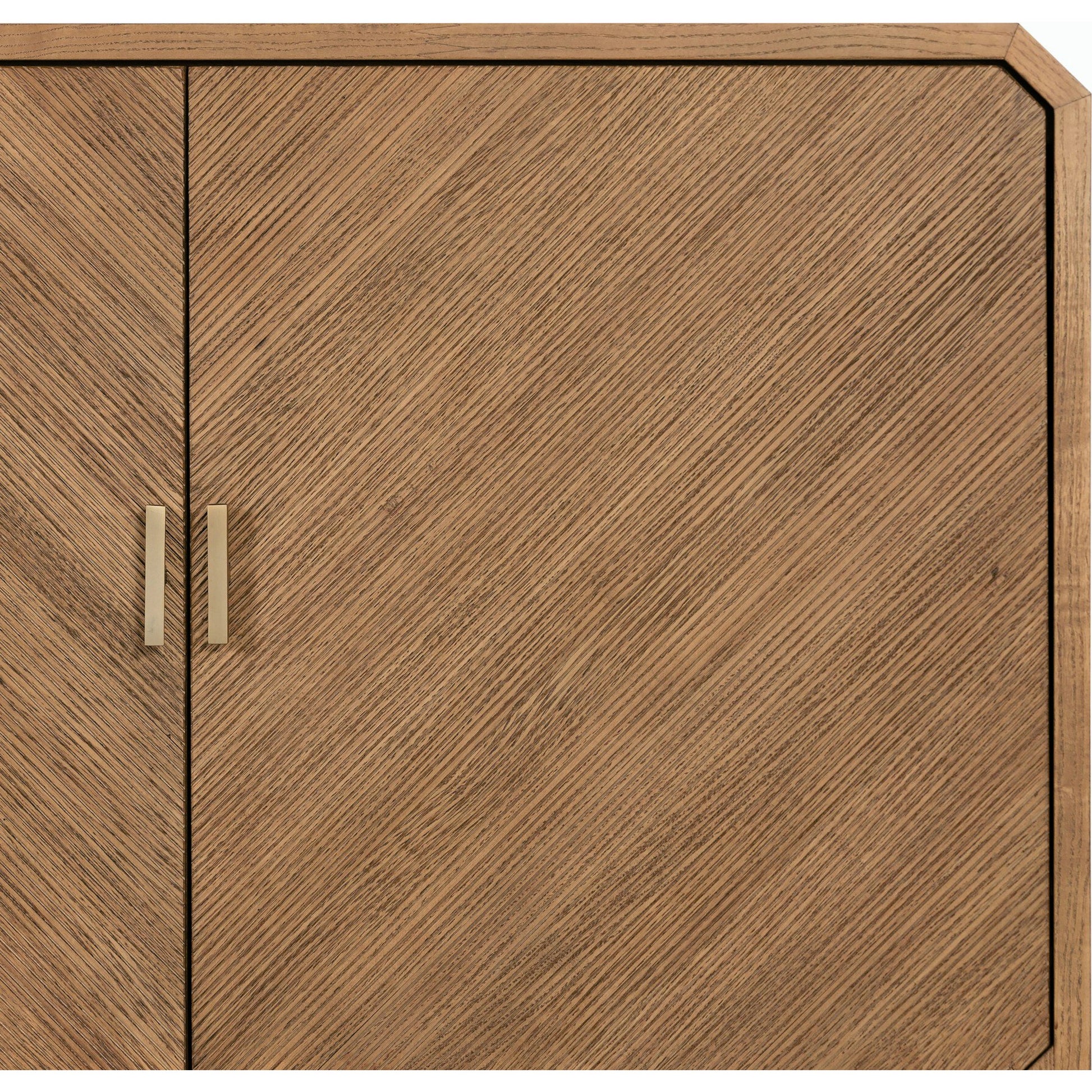 Caspian Sideboard by Four Hands. Made from ash veneer, resawn, iron in a eclectic & global style.